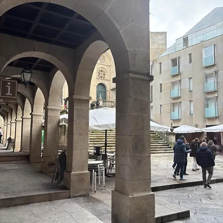 Terrazas Ii De Lujo Frente A La Catedral Оренсе