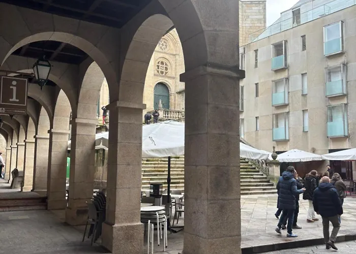 Terrazas Ii De Lujo Frente A La Catedral Оренсе